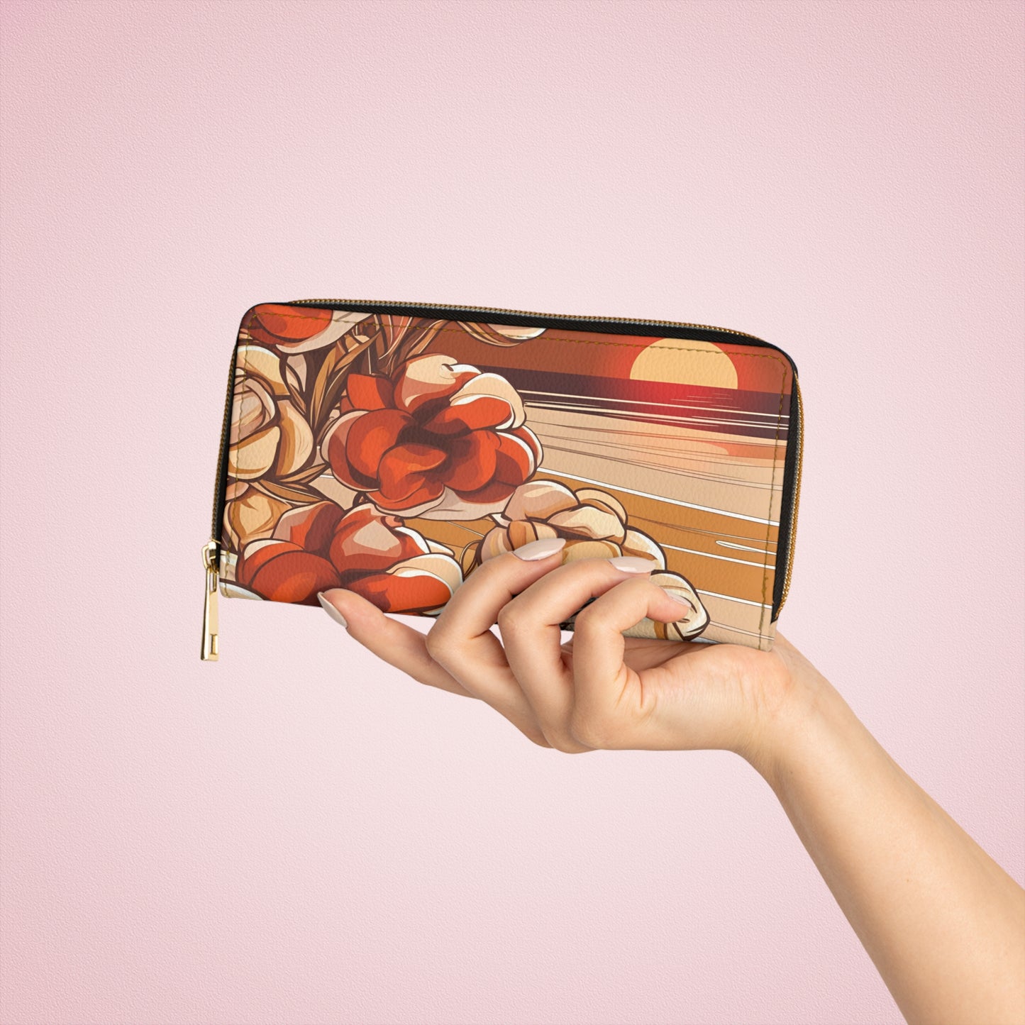 Women's Coastal Inspired Wallet - Sun-Kissed Botanical