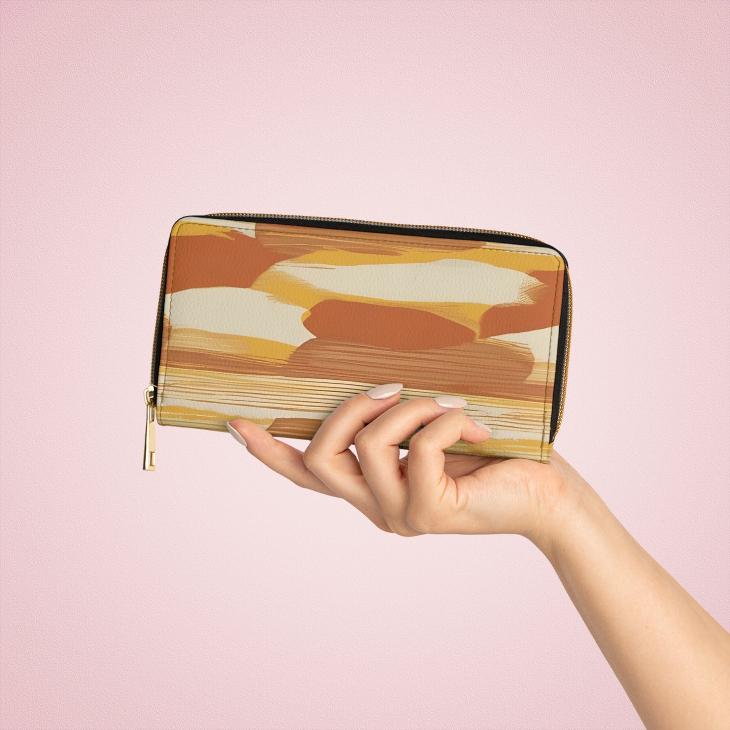Women's Abstract Coast Wallet - Midseason Zippered Wallet