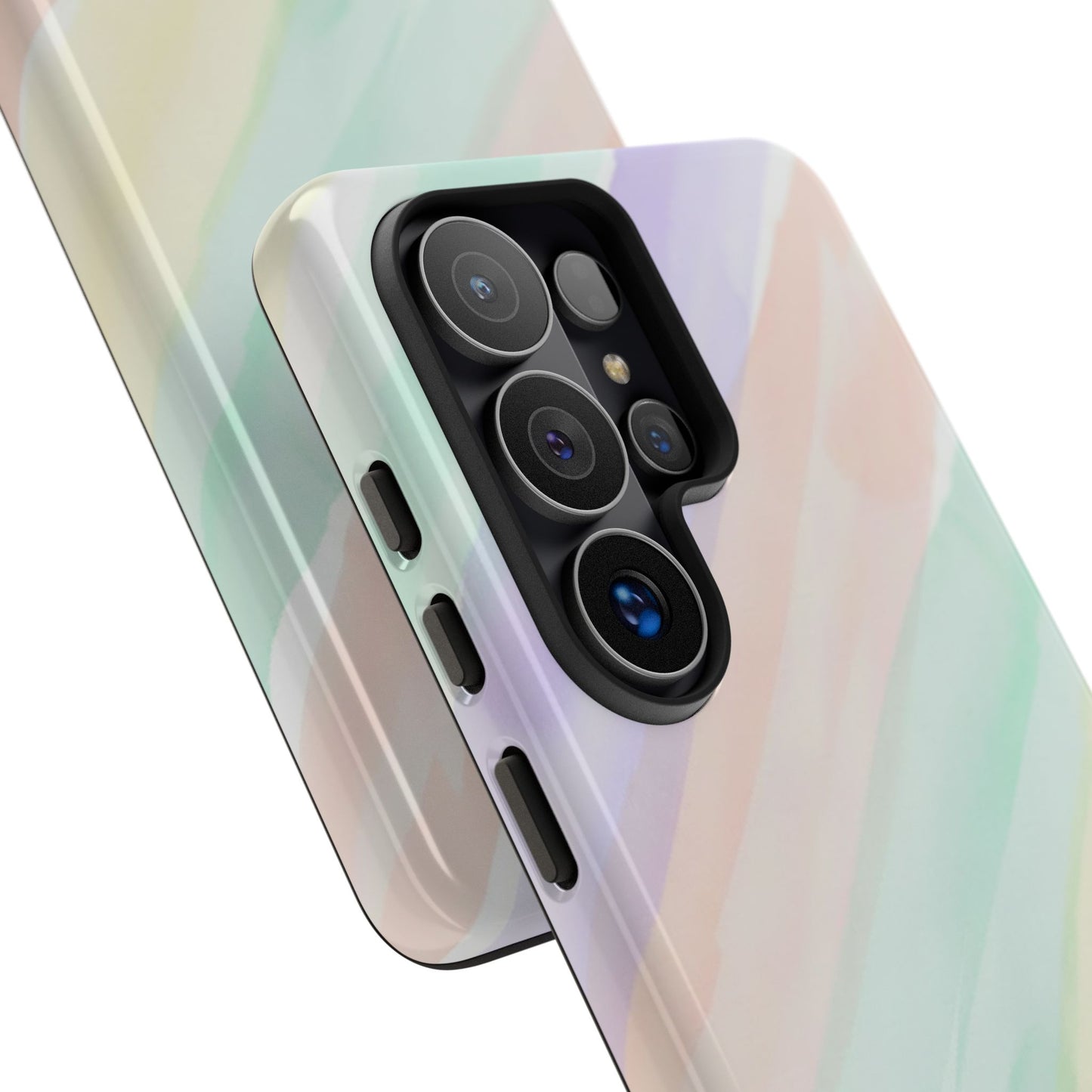 Pastel Watercolor Stripe Tough Phone Case