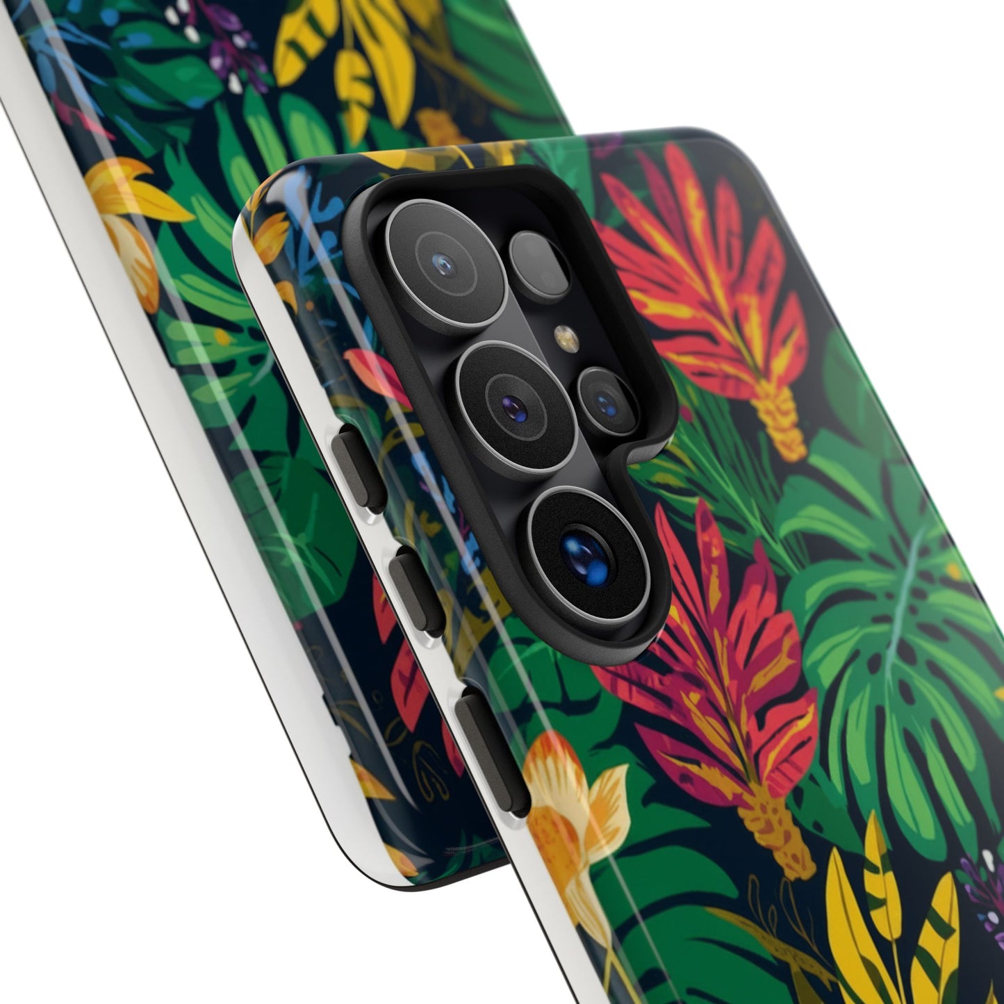 Tropical Floral Phone Case — Vibrant Jungle Leaf Protective Cover