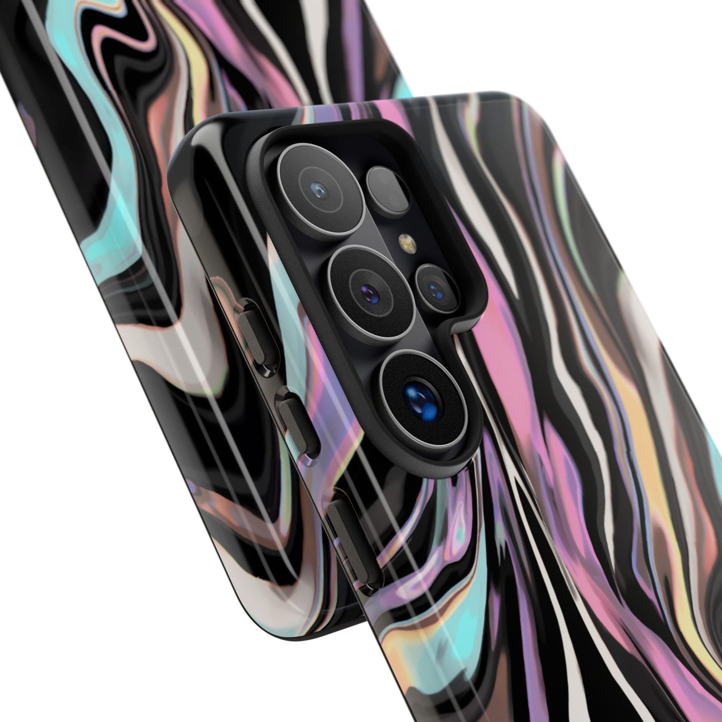 Abstract Marble Tough Phone Case — Pastel Swirl Protective Cover