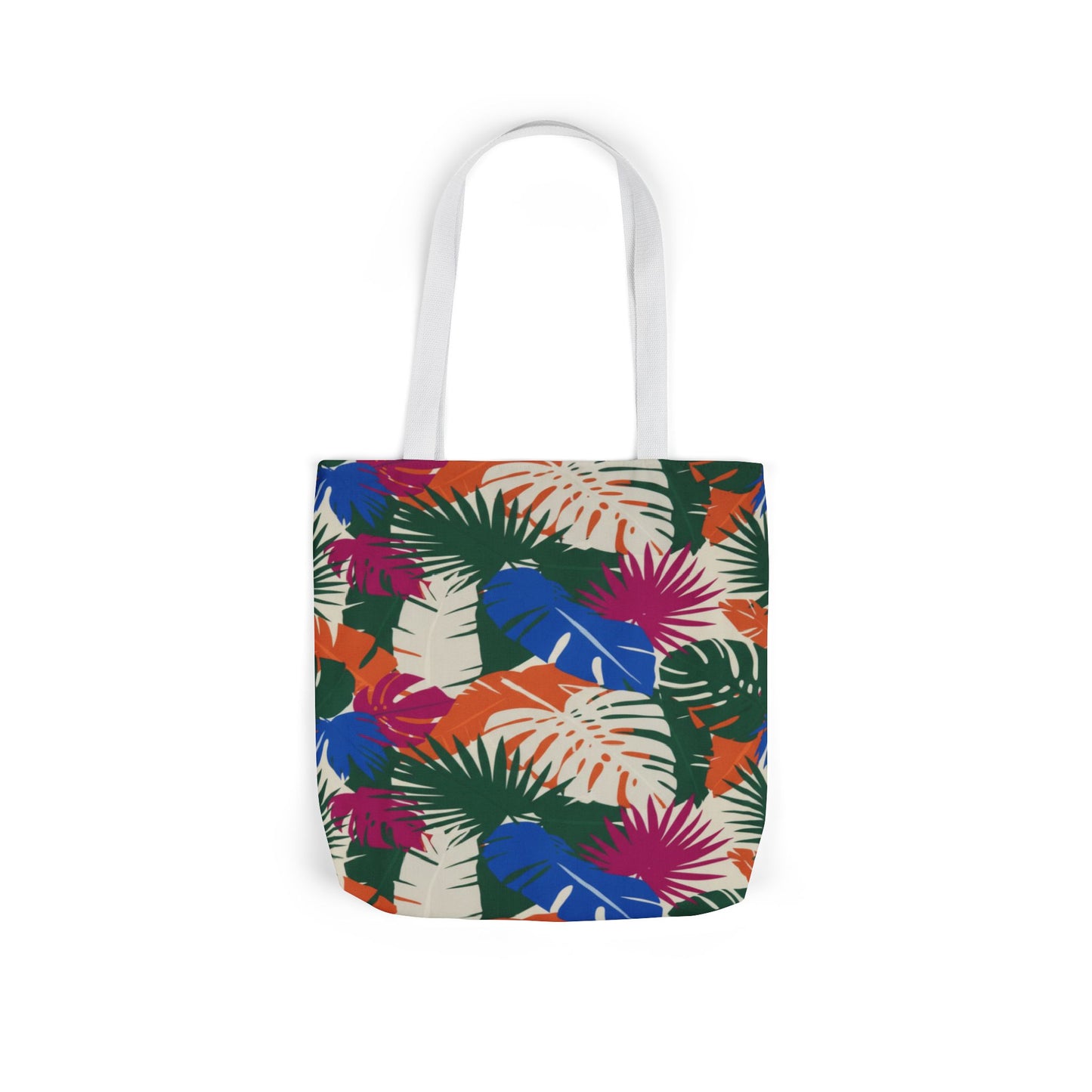 Tote Bag — Tropical Palm Leaf Canvas Tote (Colorful Jungle Print)