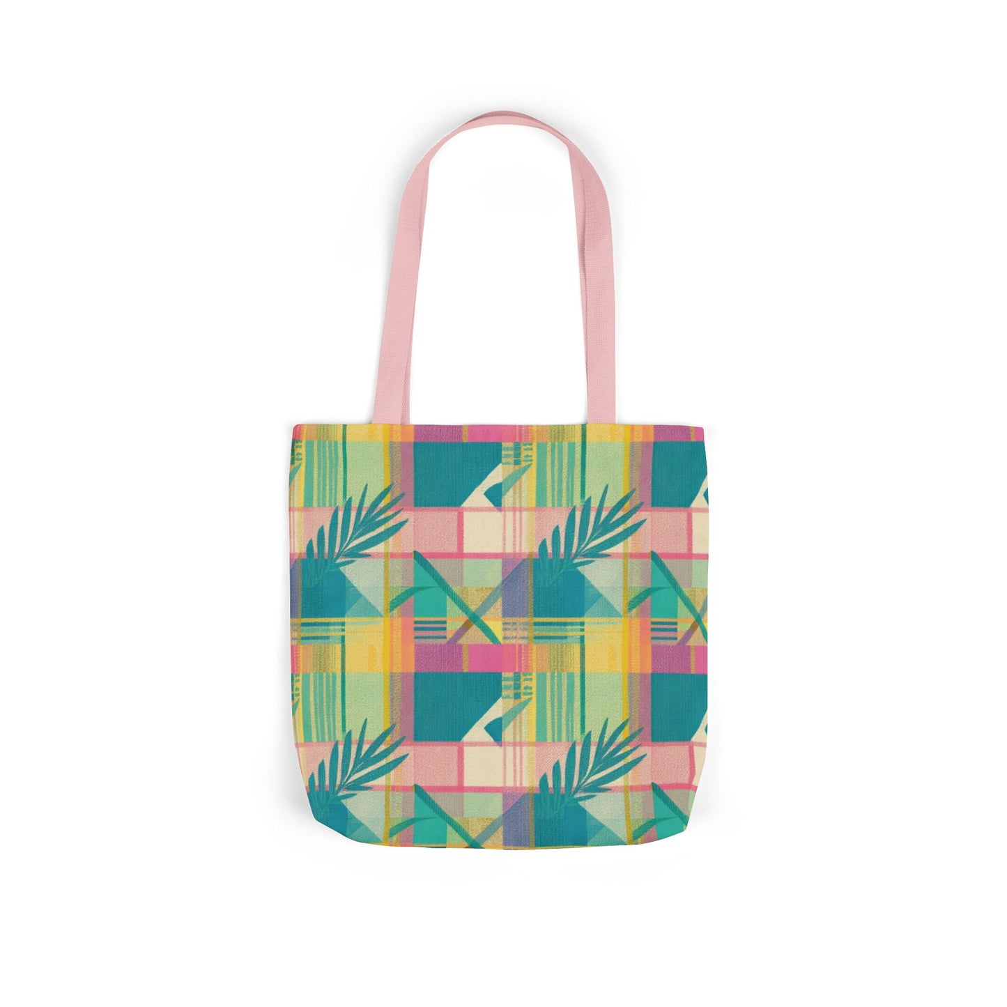 Tropical Geometric Canvas Tote