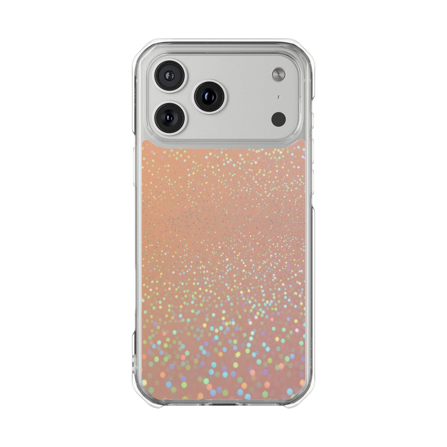 Copy of Holographic Rose Gold Glitter Clear Magnetic Phone Case