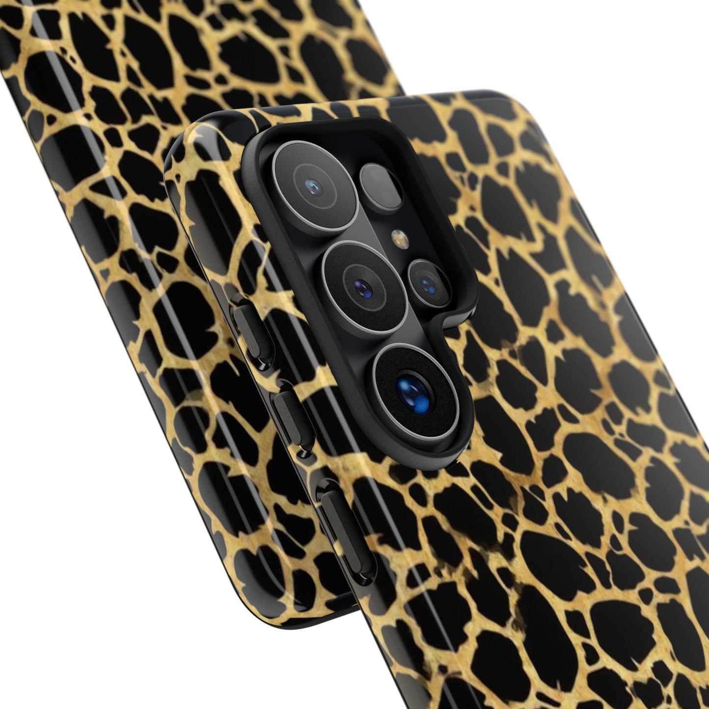 Giraffe Print Tough Phone Case — Durable Leopard-Style Protective Cover