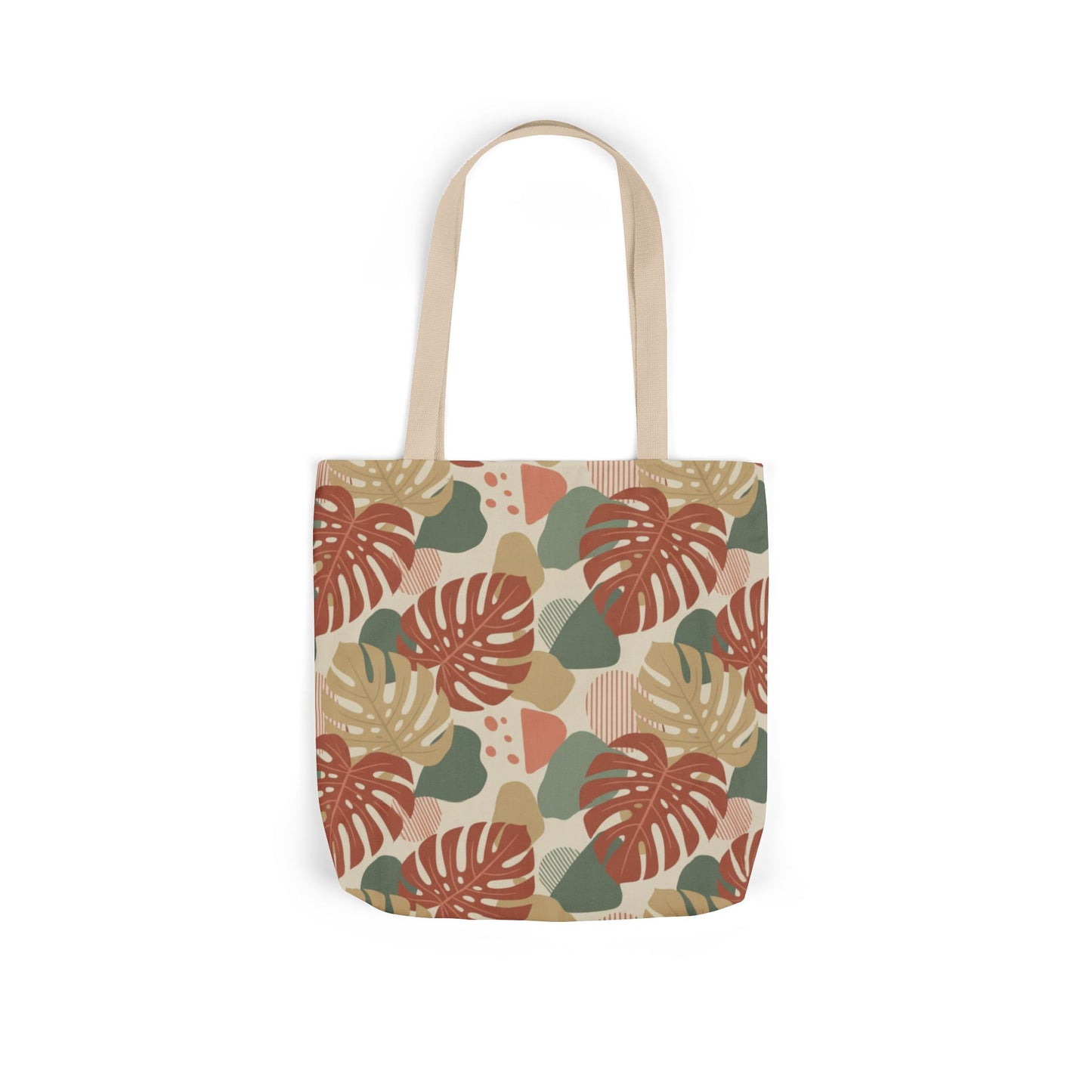 Tropical Monstera Canvas Tote Bag