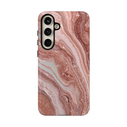 Rose Gold Marble Tough Phone Case