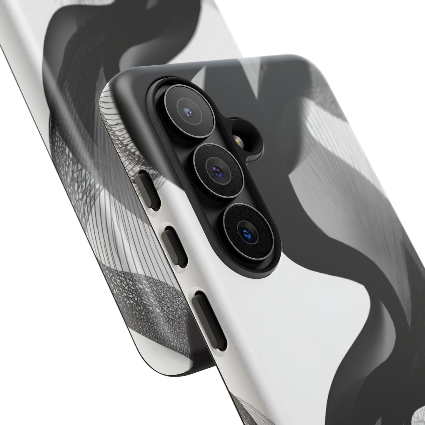 Phone Case — Monochrome Abstract Protective Cover