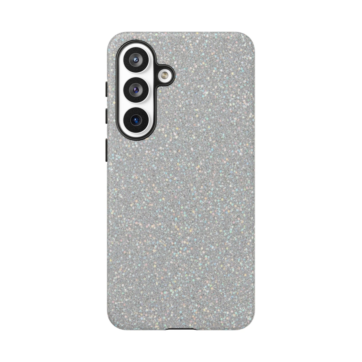Glitter Silver Tough Phone Case — Sparkling Protective Phone Case