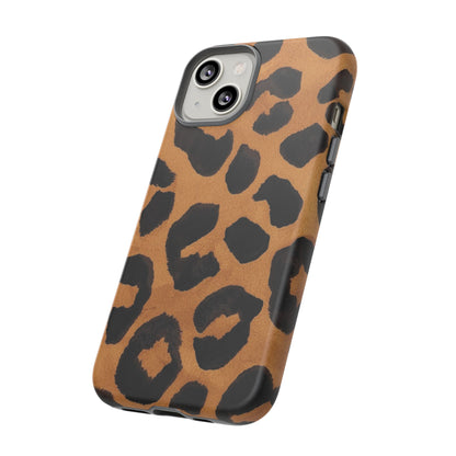 Leopard Print Tough Phone Case — Protective Animal Print iPhone Case