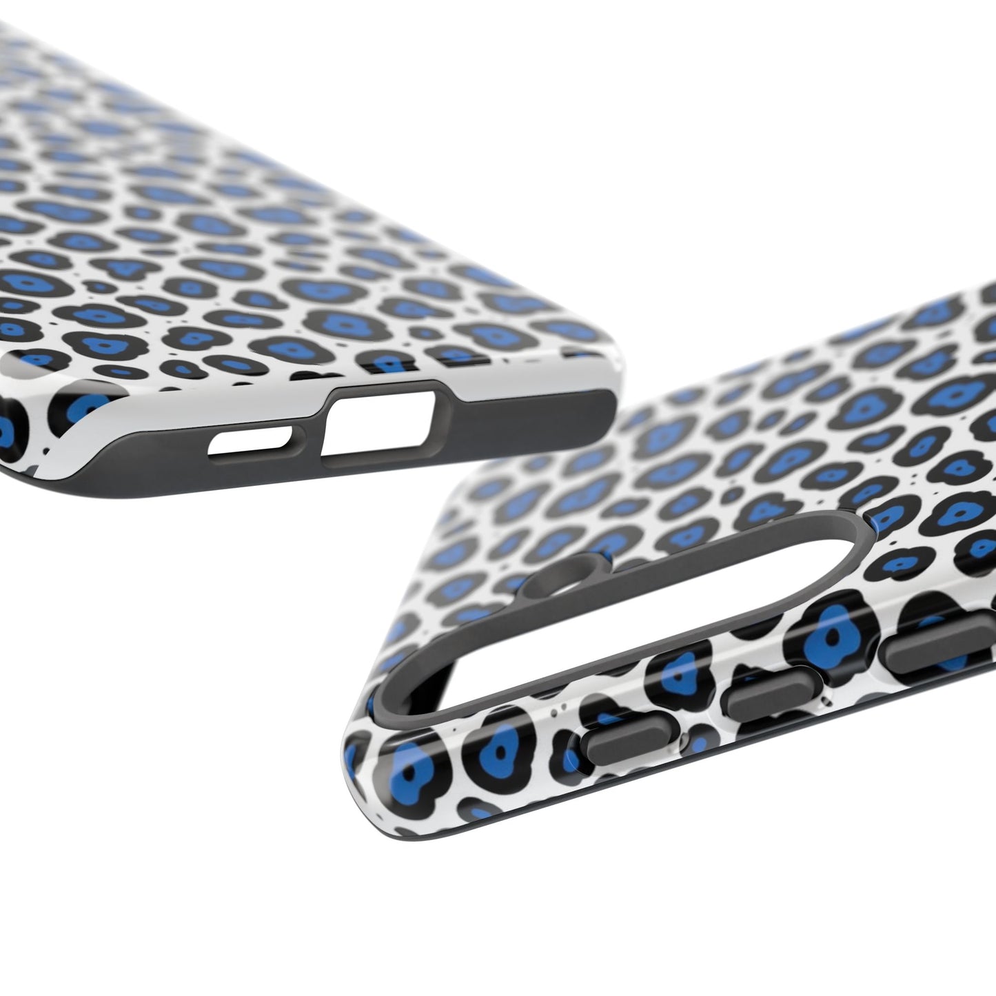 Blue Leopard Print Phone Case – Tough Protective Cover
