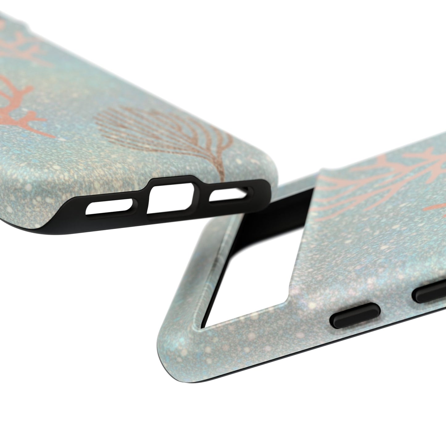 Seafoam Sparkle Phone Case – Coral & Seashell Tough Case