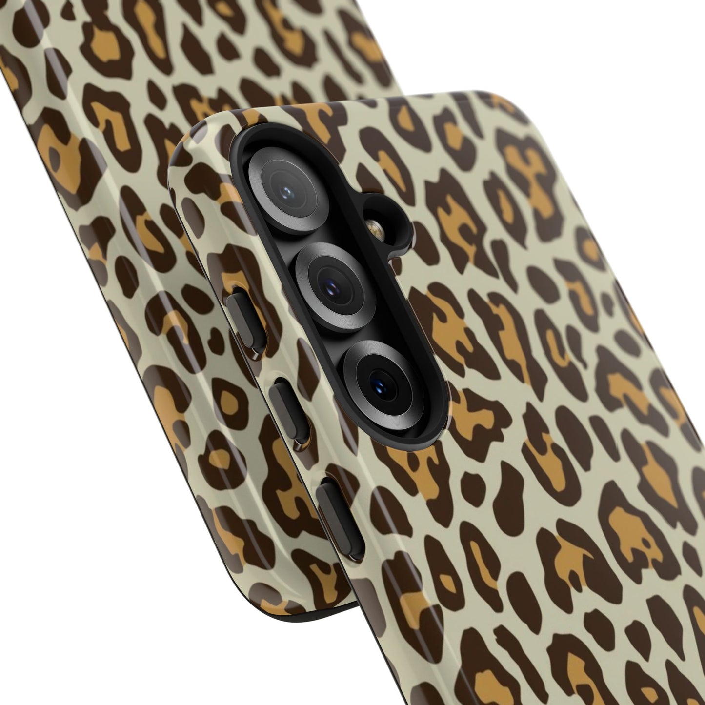 Leopard Print Tough Phone Case — Durable Protective Animal Print Case