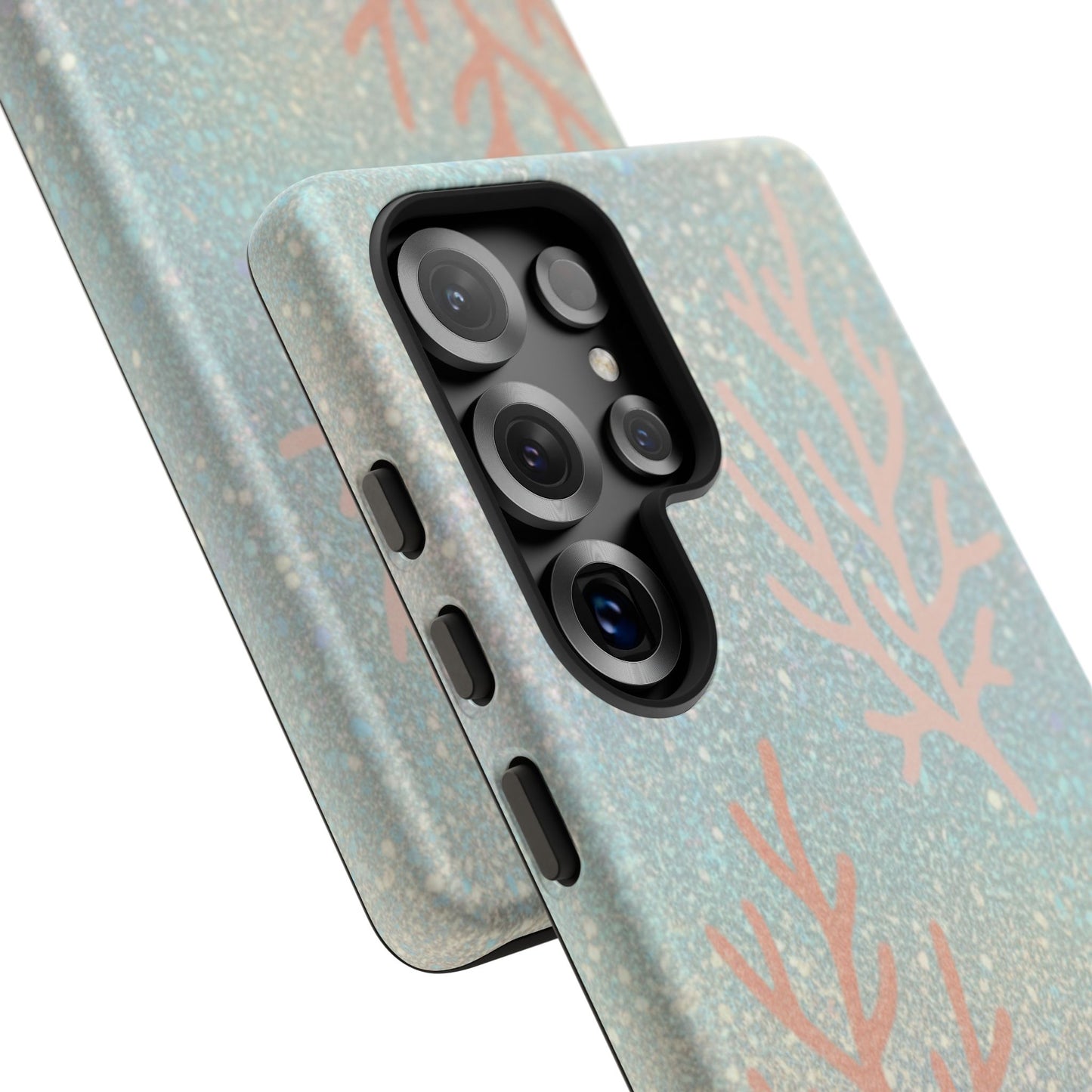Seafoam Sparkle Phone Case – Coral & Seashell Tough Case