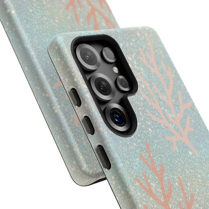 Seafoam Sparkle Phone Case – Coral & Seashell Tough Case