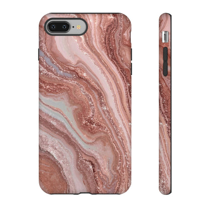 Rose Gold Marble Tough Phone Case