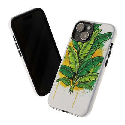 Tropical Banana Leaf Phone Case — Vibrant Green Plant Protector