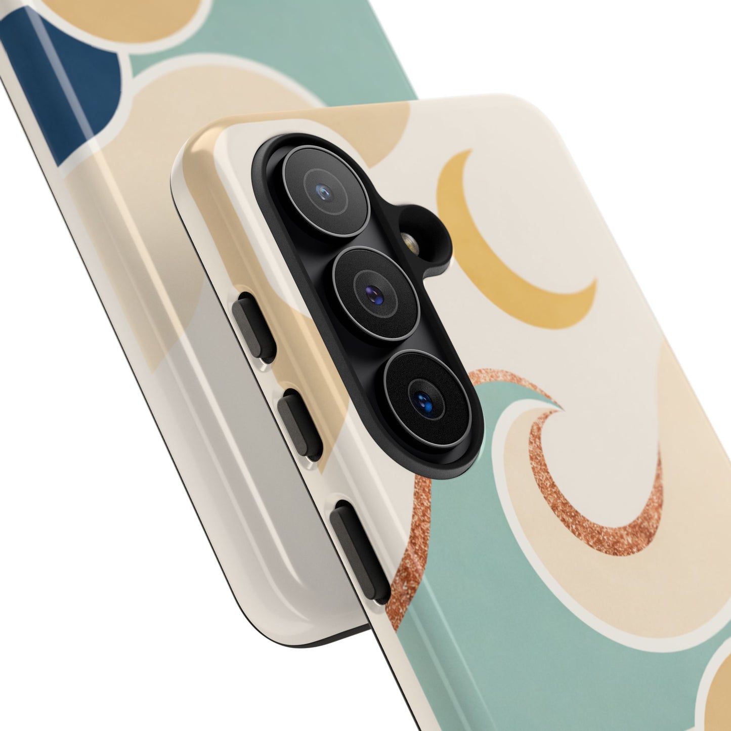 Sea Breeze Tough Phone Case — Retro Waves & Shells Design