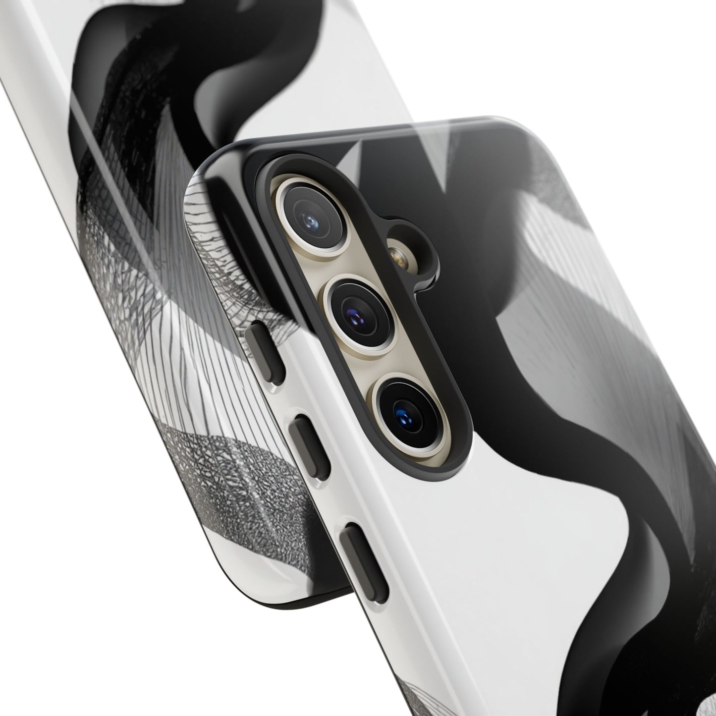 Phone Case — Monochrome Abstract Protective Cover
