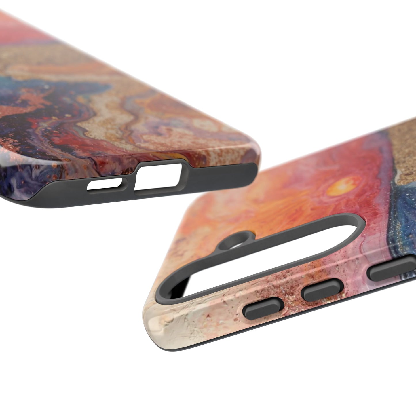 Sunset Coast Phone Case — Colorful Abstract Beach Art Tough Case
