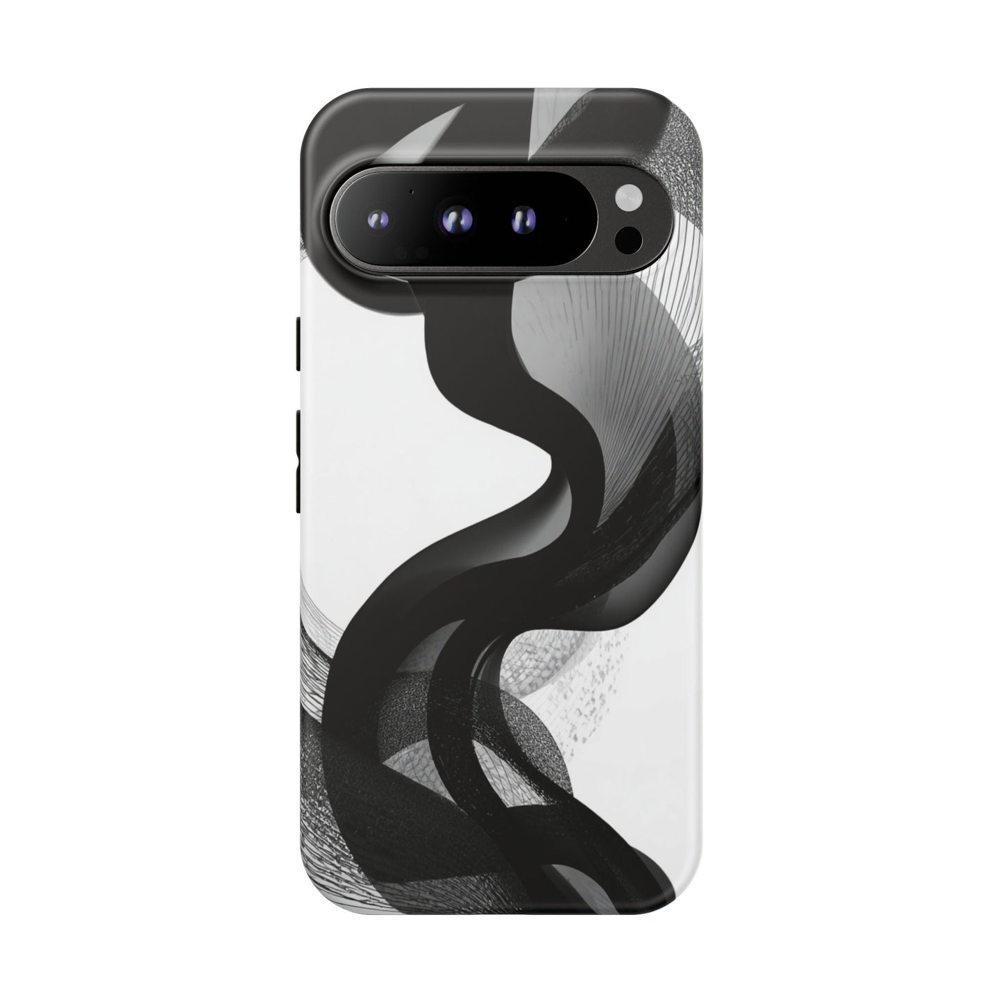Phone Case — Monochrome Abstract Protective Cover