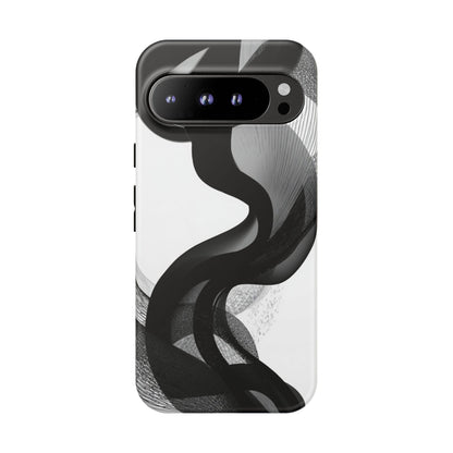 Phone Case — Monochrome Abstract Protective Cover