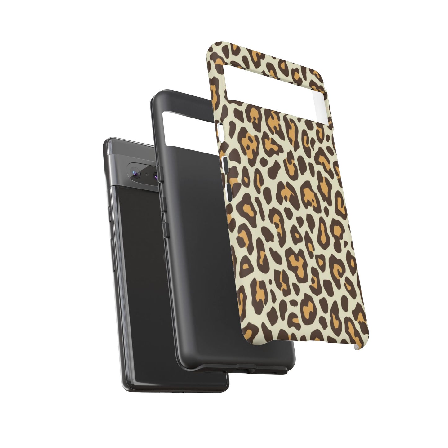 Leopard Print Tough Phone Case — Durable Protective Animal Print Case