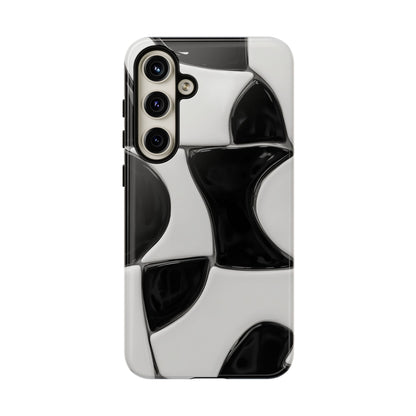 Black & White Abstract Pattern Tough Phone Case