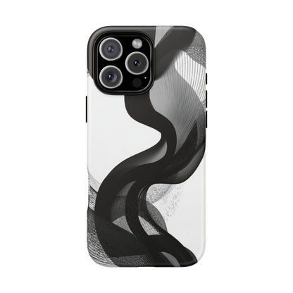 Phone Case — Monochrome Abstract Protective Cover