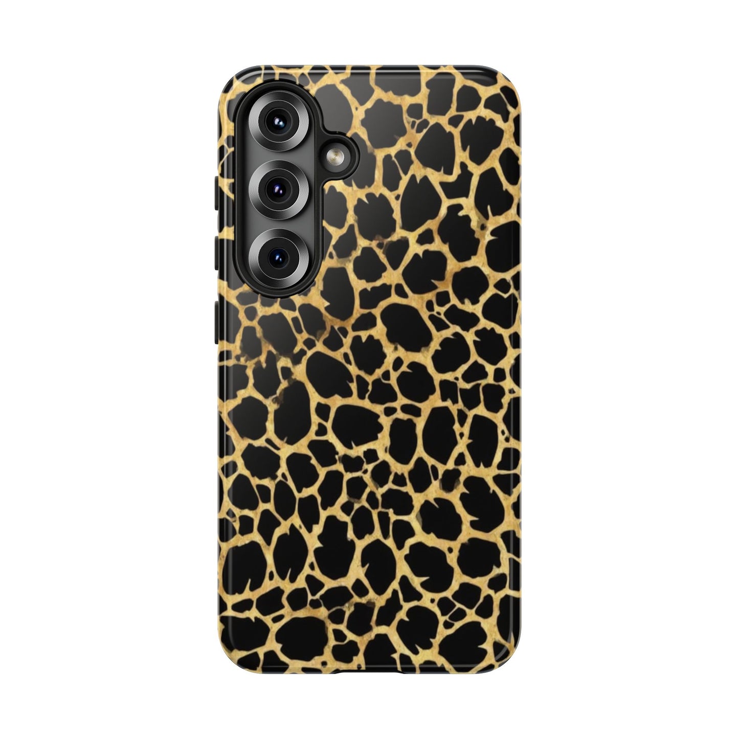 Giraffe Print Tough Phone Case — Durable Leopard-Style Protective Cover