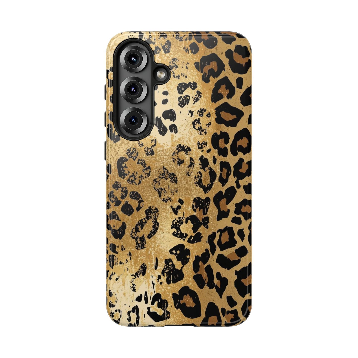 Leopard Print Tough Phone Case — Durable Protective iPhone Cover