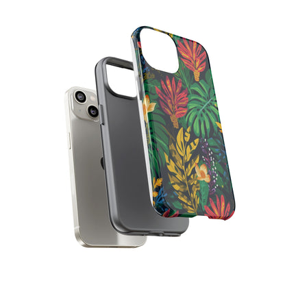 Tropical Floral Phone Case — Vibrant Jungle Leaf Protective Cover