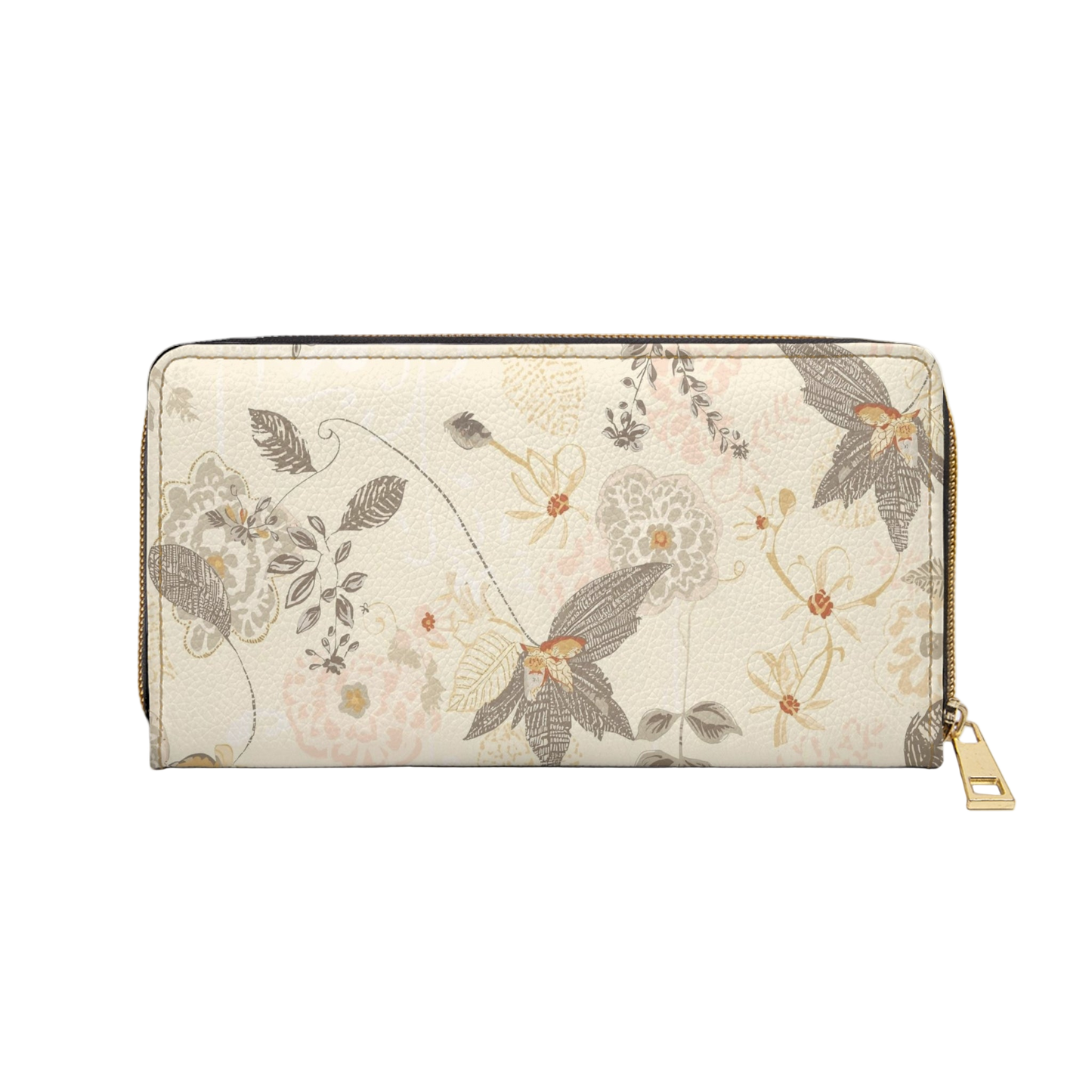 Women's Seasonal Botanical Wallet - Modern Zippered Wallet