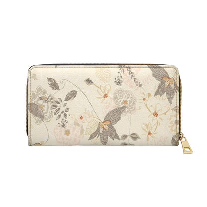 Women's Seasonal Botanical Wallet - Modern Zippered Wallet
