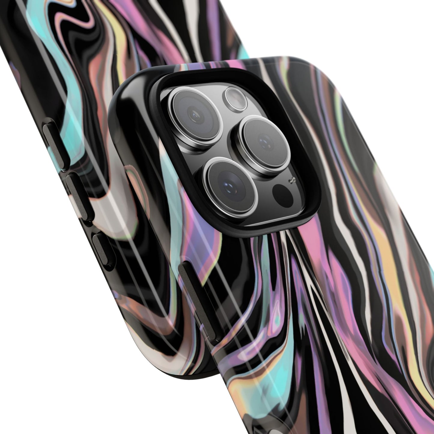 Abstract Marble Tough Phone Case — Pastel Swirl Protective Cover