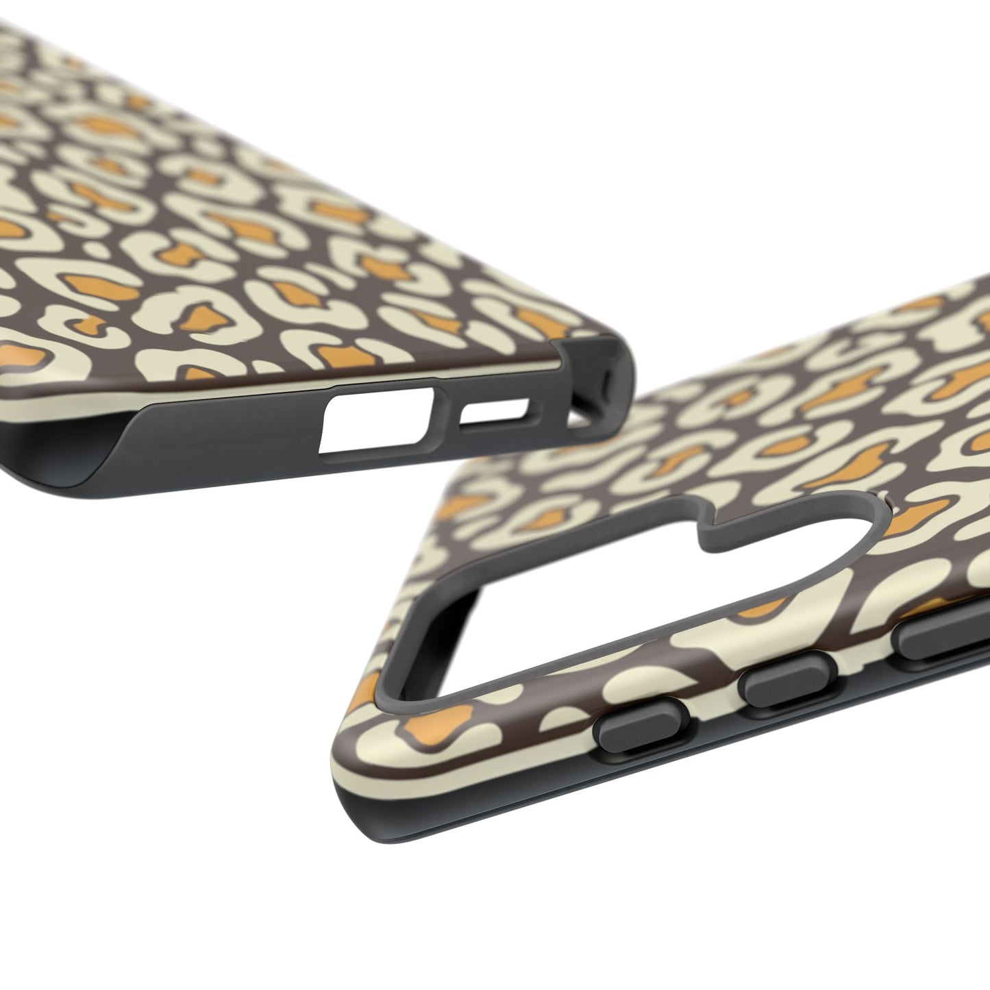 Leopard Print Tough Phone Case — Durable Protective iPhone Cover