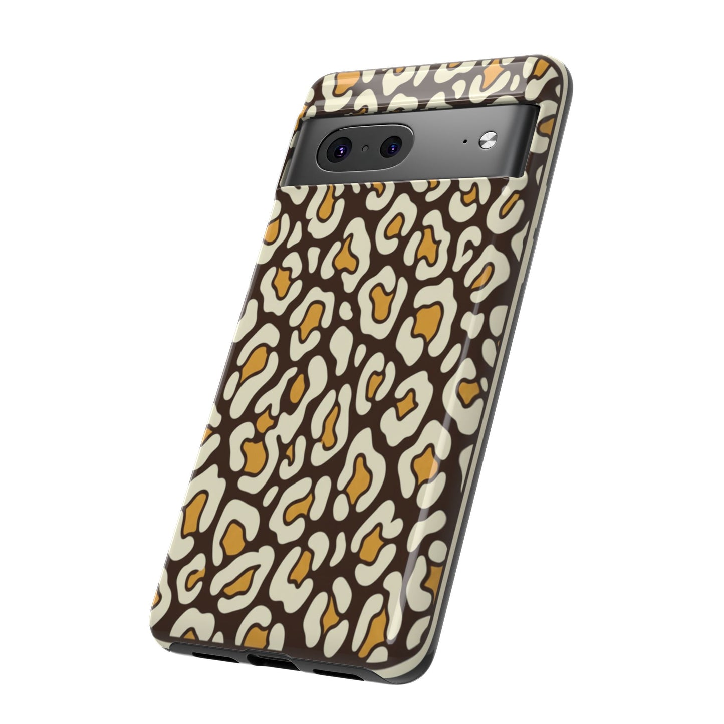 Leopard Print Tough Phone Case — Durable Protective iPhone Cover