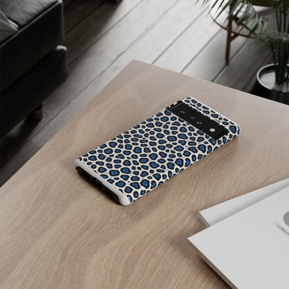 Blue Leopard Print Phone Case – Tough Protective Cover