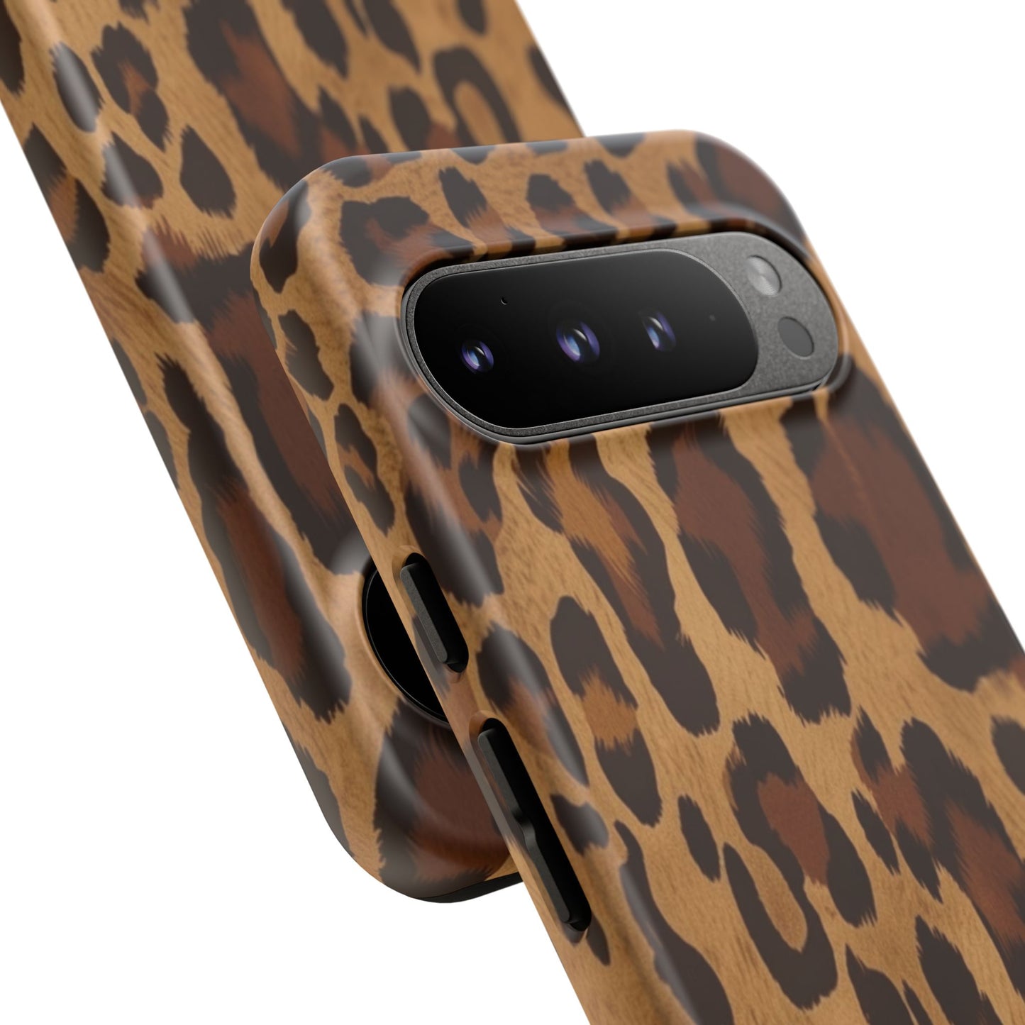 Leopard Print Tough Phone Case — Durable Animal Print Protective Cover
