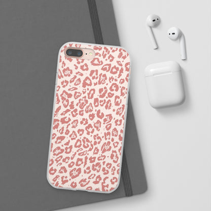 Pink Leopard Print Phone Case – Slim Flexible Protective Cover