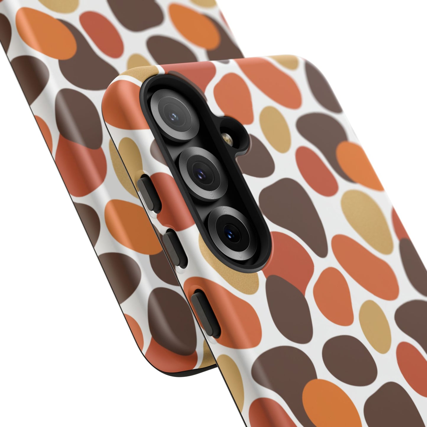 Phone Case — Retro Pebble Pattern in Warm Autumn Colors