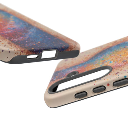 Galaxy Bottle Tough Phone Case — Colorful Nebula Splash iPhone Cover