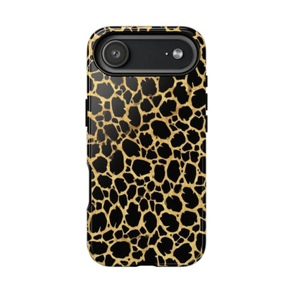 Giraffe Print Tough Phone Case — Durable Leopard-Style Protective Cover