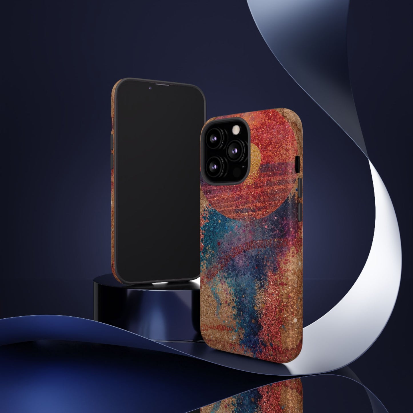 Retro Sunset Tough Phone Case