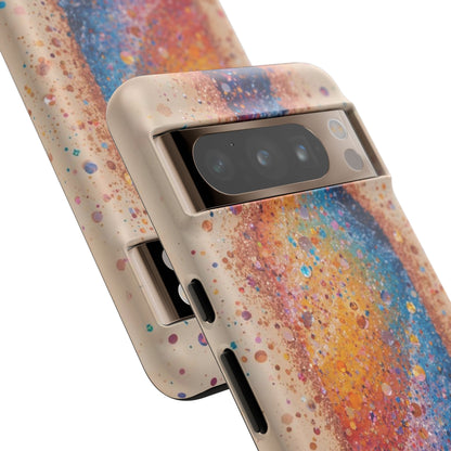 Galaxy Bottle Tough Phone Case — Colorful Nebula Splash iPhone Cover