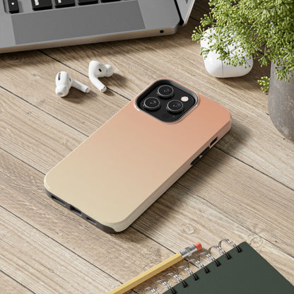 Gradient Tough Phone Case — Peach Ombre Protective Cover