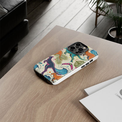 Tough Cases — Colorful Surfing Kangaroo Phone Case