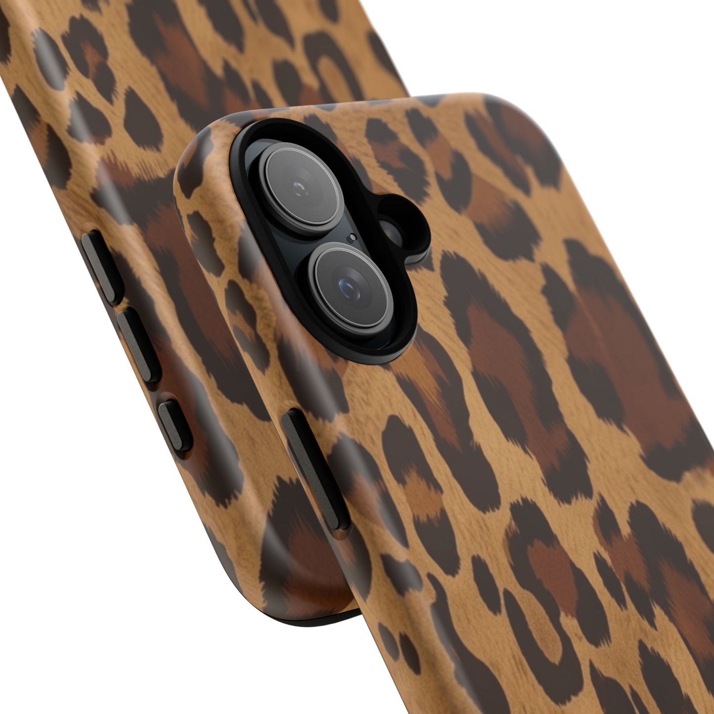Leopard Print Tough Phone Case — Durable Animal Print Protective Cover