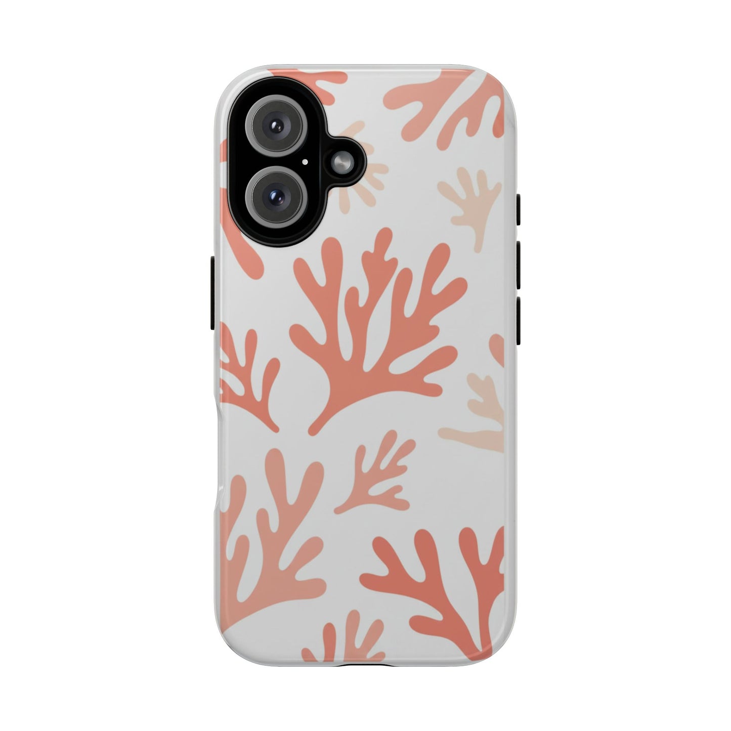 Coral Reef Pattern Tough Phone Case — Pink Beachy Protective Cover