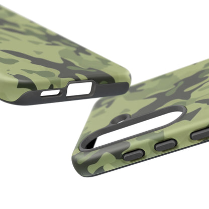 Camo Tough Phone Case — Military Green Protective iPhone Cover
